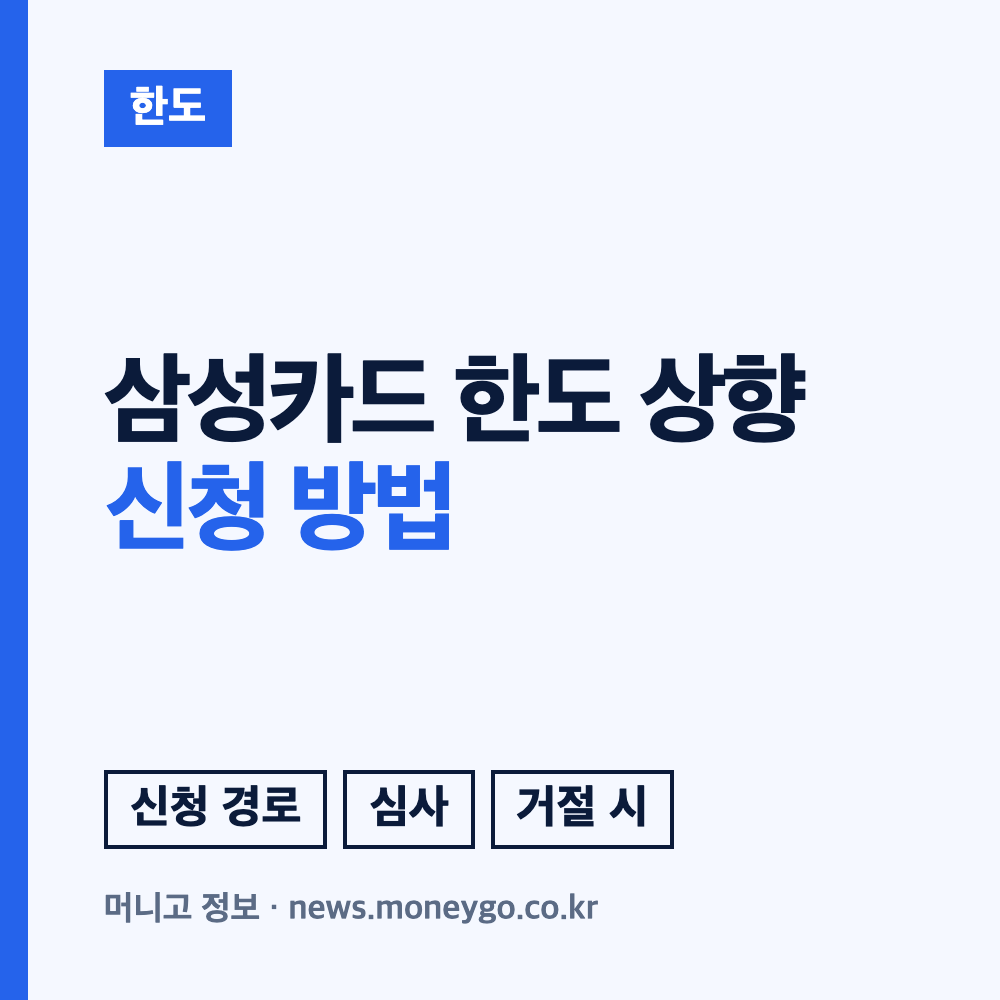 삼성카드 한도 상향 조건과 신청 방법 (일시상향 포함)